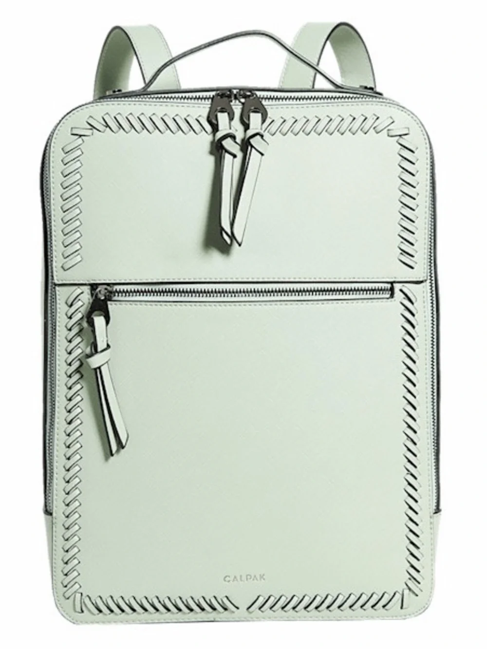 CALPAK Mint Green Leather Backpack